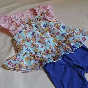 Butterfly top w/ shorts